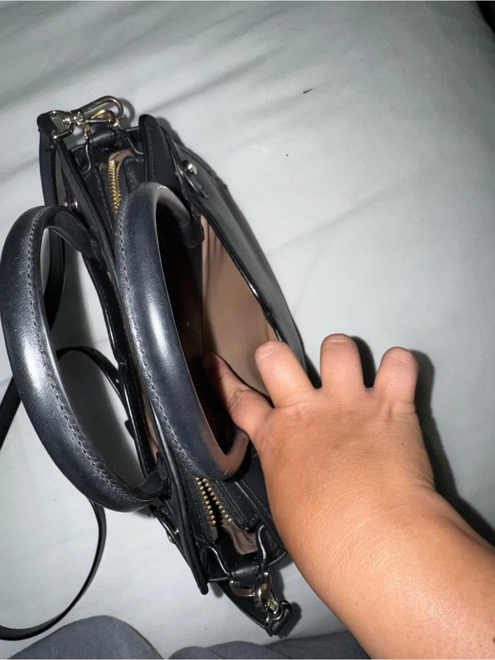 Kate Spade Black Leather Satchel